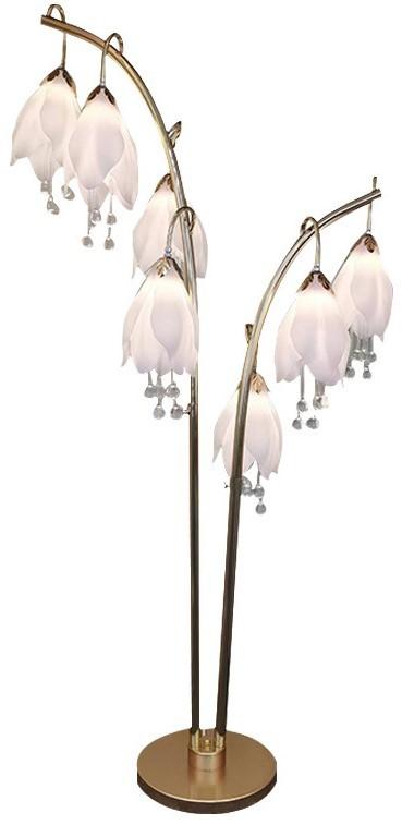 Торшер LuxDecor Цветы Белый 361-7