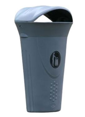 Урна для мусора Glasdon LUNA BIN 60L COOL DARK GREY