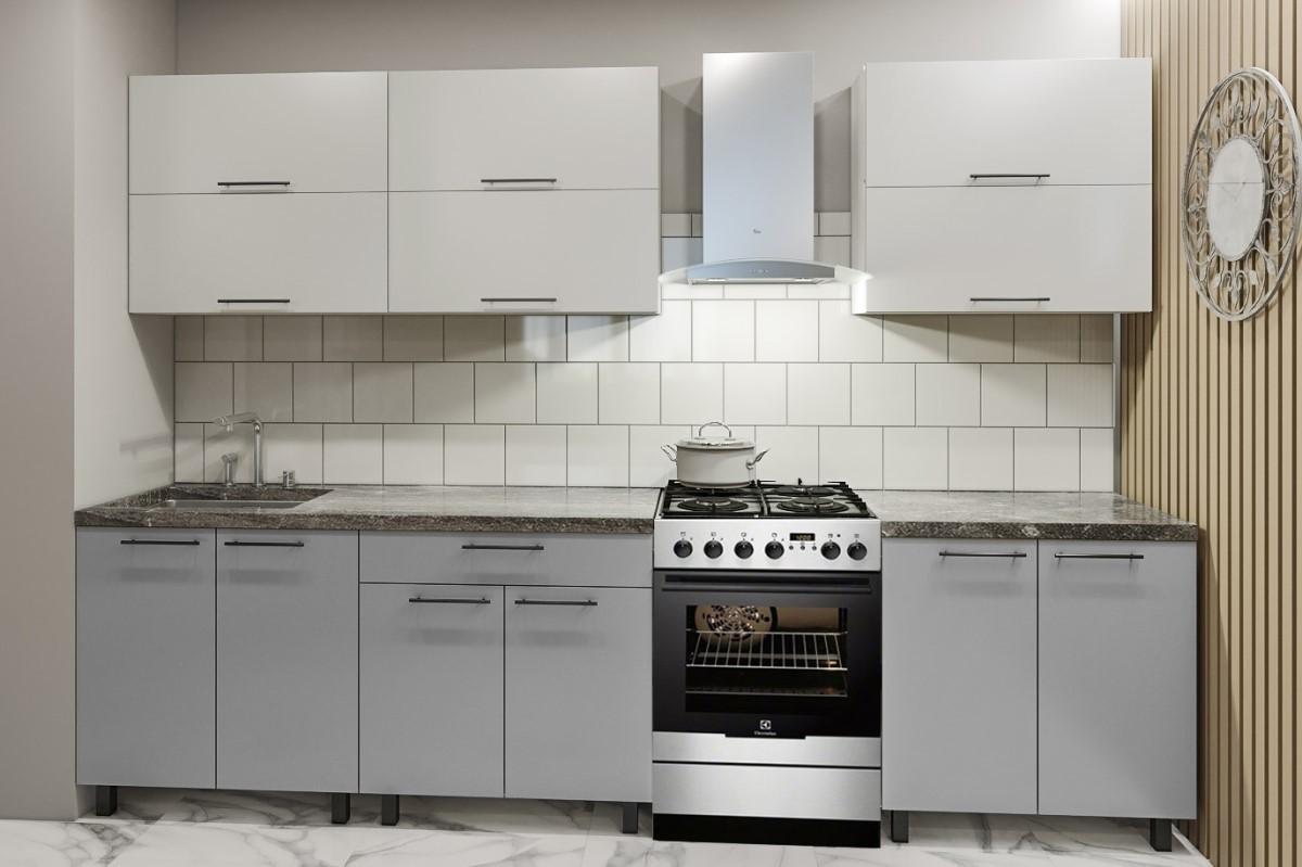 Кухонный гарнитур PS Модерн 2 м (серия Y) Светло Серый / Серый