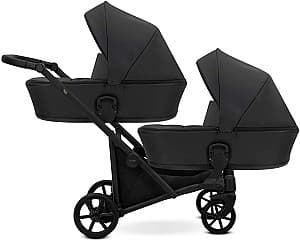 Carucior pentru gemeni Kunert Brav Duo Black Eco