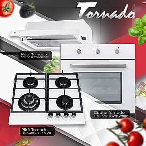 Комплект встраиваемой техники Tornado H59-4006B Eco WH + TRC-6M 888WP White + SONDO H 700(60) FG WH