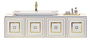 Шкаф под умывальник Orka Style 160 White Gold
