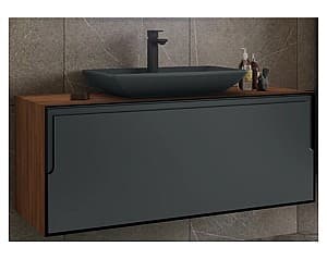 Шкаф под умывальник Orka Craft 100 Ceviz Antracite