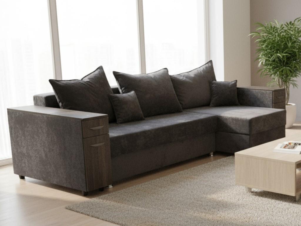 Canapea coltar Elegant Style B2 Maro inchis