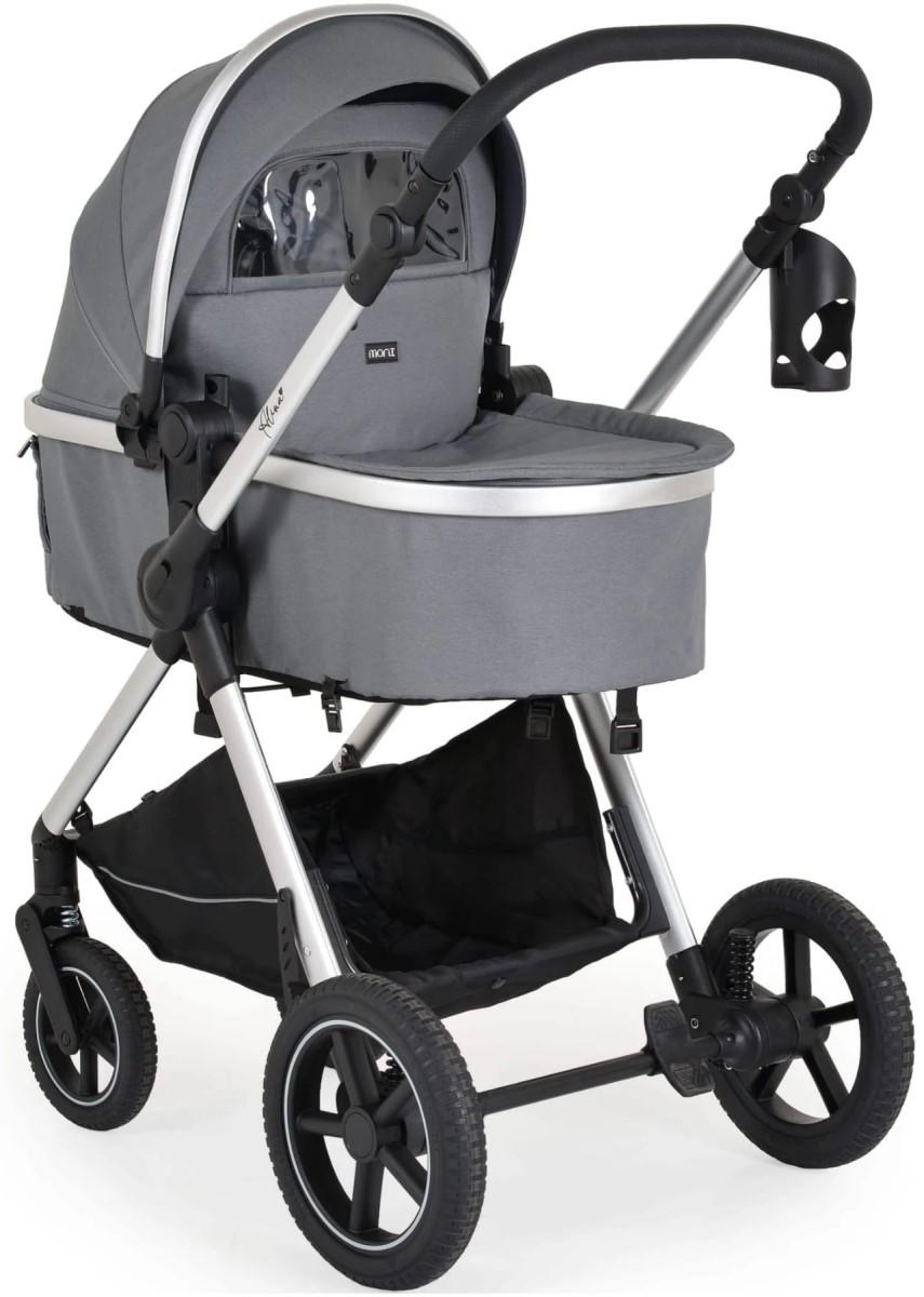 Коляска 3 в 1 Moni Alina Titanium Grey