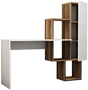Masa de birou Trendy Acelya Nuc (Maro)/Alb