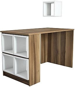 Письменный стол Trendy Коробка Орех (Коричневый)/Белый