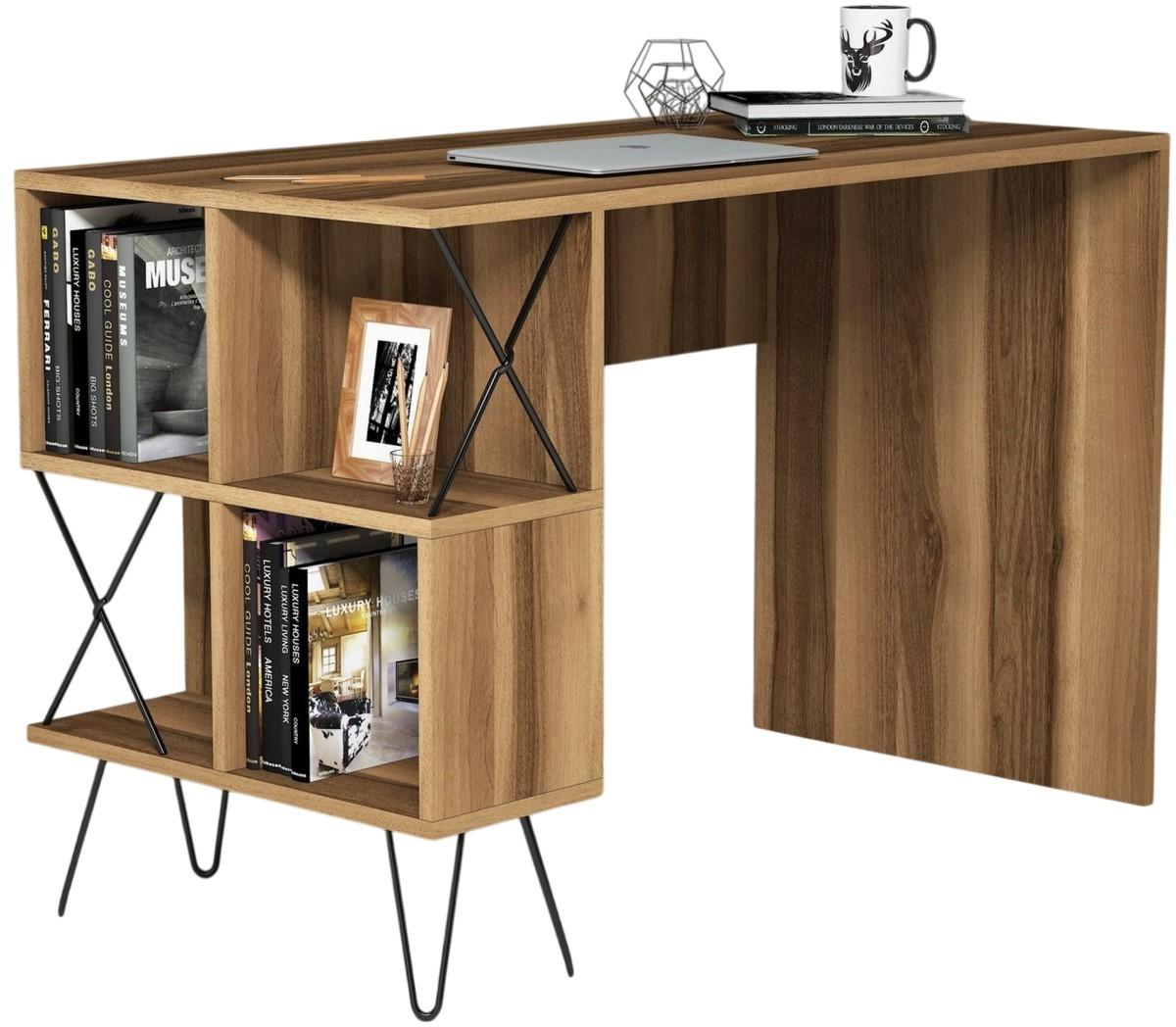 Masa de birou Trendy Extra Nuc (Maro)/Negru