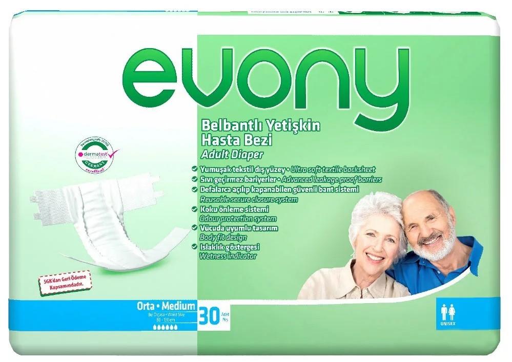 Подгузники для взрослых Evony N2 Medium 30 шт (8690536804061)