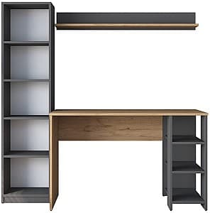 Masa de birou Trendy HA116 2699 Nuc (Maro)/Antracit (Gri)