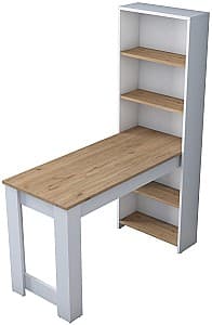 Письменный стол Trendy HA106 2493 Белый/Орех (Коричневый)
