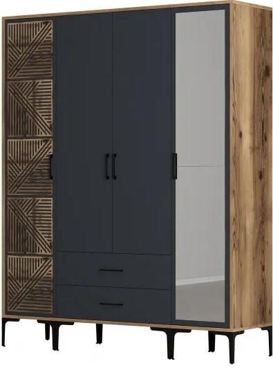 Dulap Trendy Kumsal PTR Nuc / Antracit