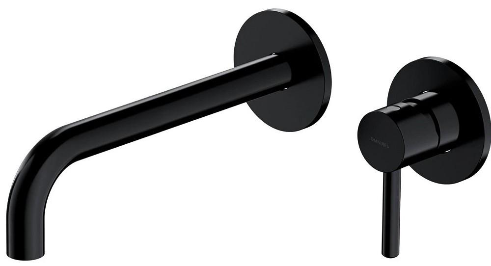 Смеситель для умывальника Omnires Y Полуматовый  Black Y1215HLBL