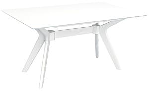 Masa din MDF Evelin Raffles Rectangular White (Alb)