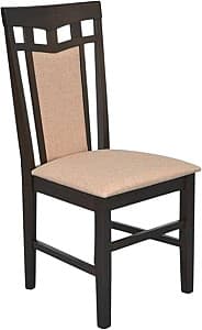 Scaun din lemn Evelin Deepa R Chocolate / NV-3WP Beige