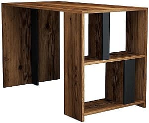 Masa de birou Trendy Lima Nuc (Maro)/Antracit (Gri)