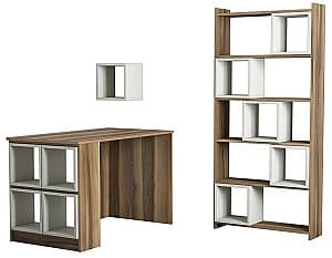 Письменный стол Trendy Коробка Орех (Коричневый)/Кремовый