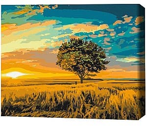 Tablou pe numere BrushMe Apus de aur 40×50 cm (în cutie)