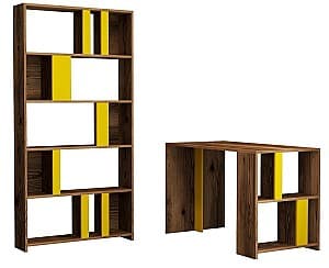 Masa de birou Trendy Lima Nuc (Maro)/Galben