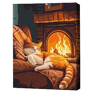 Tablou pe numere BrushMe Căldură și tors 40х50 cm (în cutie)