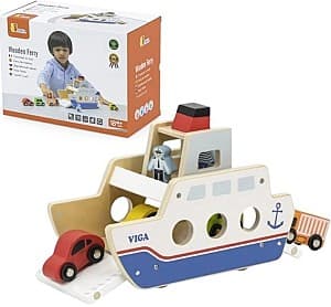 Set de jucarii VIGA Feribot din lemn (44684)