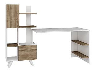 Письменный стол Trendy Alis Белый/Орех (Коричневый)