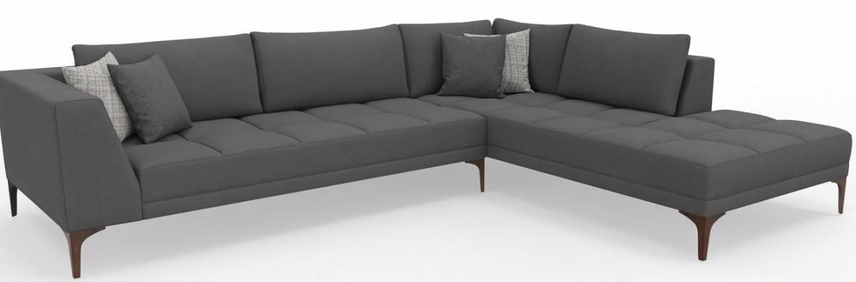 Canapea coltar Dogtas LUCCA PLUS Right 290x225cm GK2252 Velvet Gri