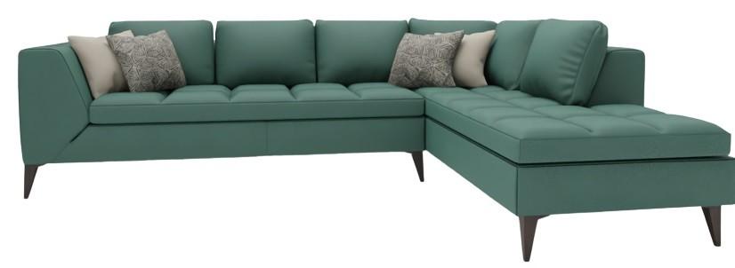 Canapea coltar Dogtas LUCCA PLUS (290*225 cm) turquoise velvet