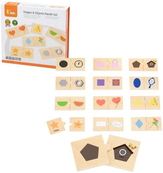 Головоломка VIGA Формы и предметы (44779)