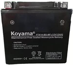 Аккумулятор Koyama moto YTX14-BS 12V 12Ah 200A