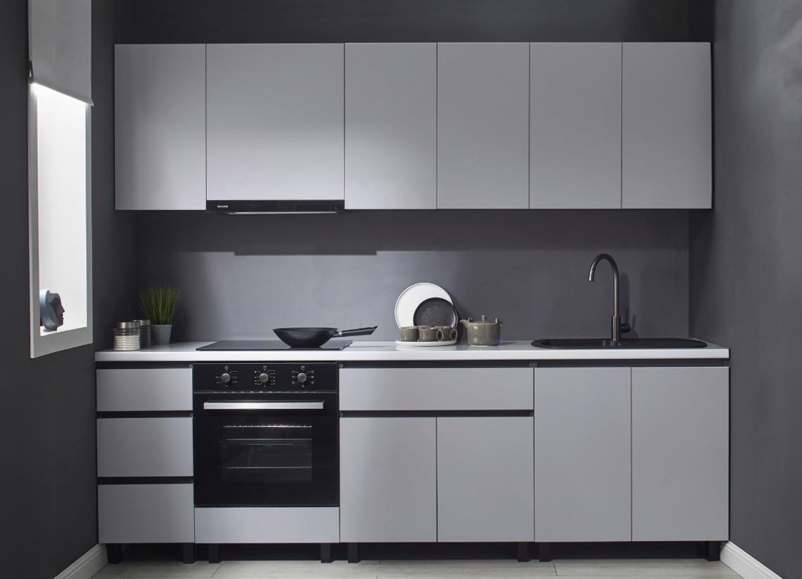 Set mobila bucatarie Ambianta Astra 2.6 m Gri