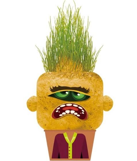 Jucarie interactiva Hape Grădinarul Monstru Capricios cu iarbă – Mary (848103)