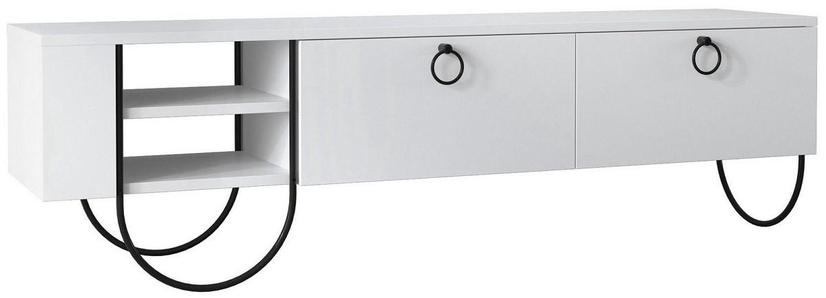 Tumba pentru televizor Trendy Norfolk Alb