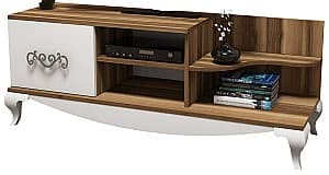 Tumba pentru televizor Trendy Sultan Nuc (Maro)/Alb