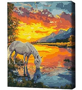 Tablou pe numere BrushMe Un cal în zori 40х50 cm (fără cutie)