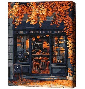 Tablou pe numere BrushMe Cafenea pe colț 40х50 cm (fără cutie)