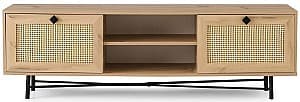 Tumba pentru televizor Trendy Begonya 180 Stejar (Maro)/Negru