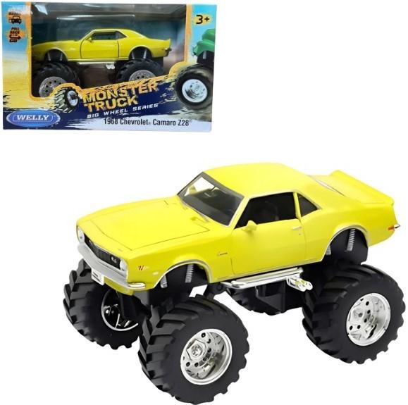 Игрушечная машина Welly Chevrolet Camaro Z28 1968 Yellow