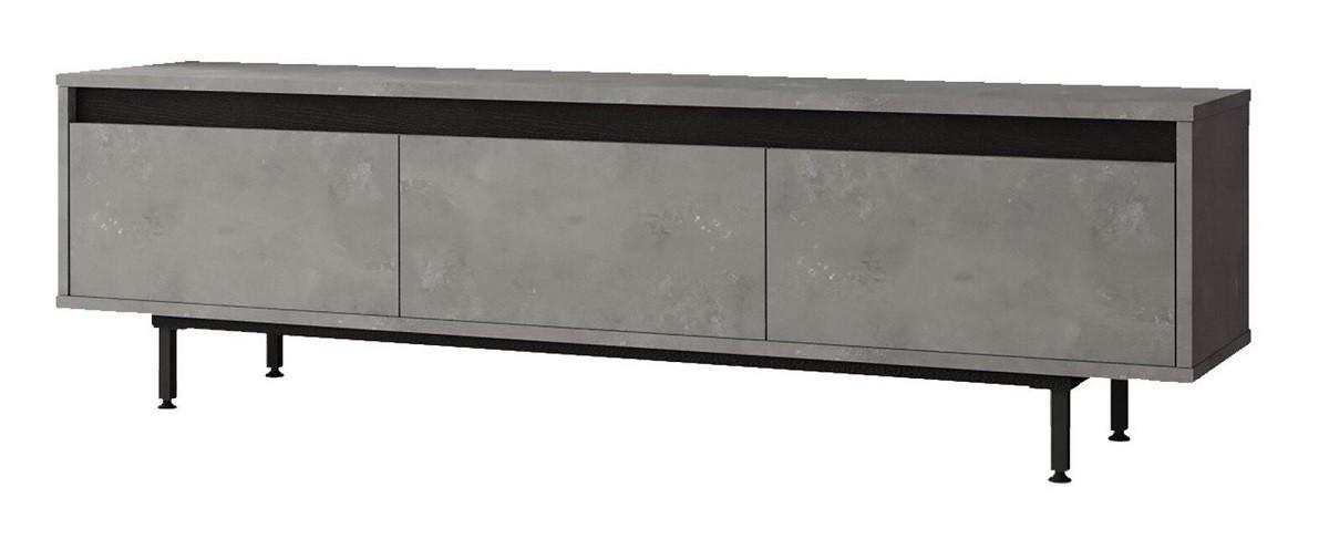 Tumba pentru televizor Trendy LV1-RL Argintiu/Negru