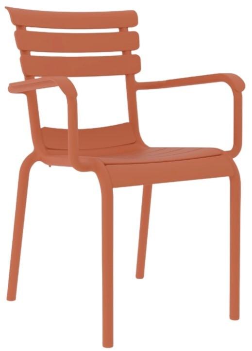 Стул для сада Rainbow HERA XL Терракота
