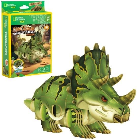 3D Puzzle CubicFun Triceratops DS1168h