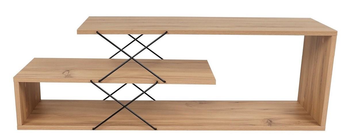 Tumba pentru televizor Trendy Zigzag Stejar (Maro)