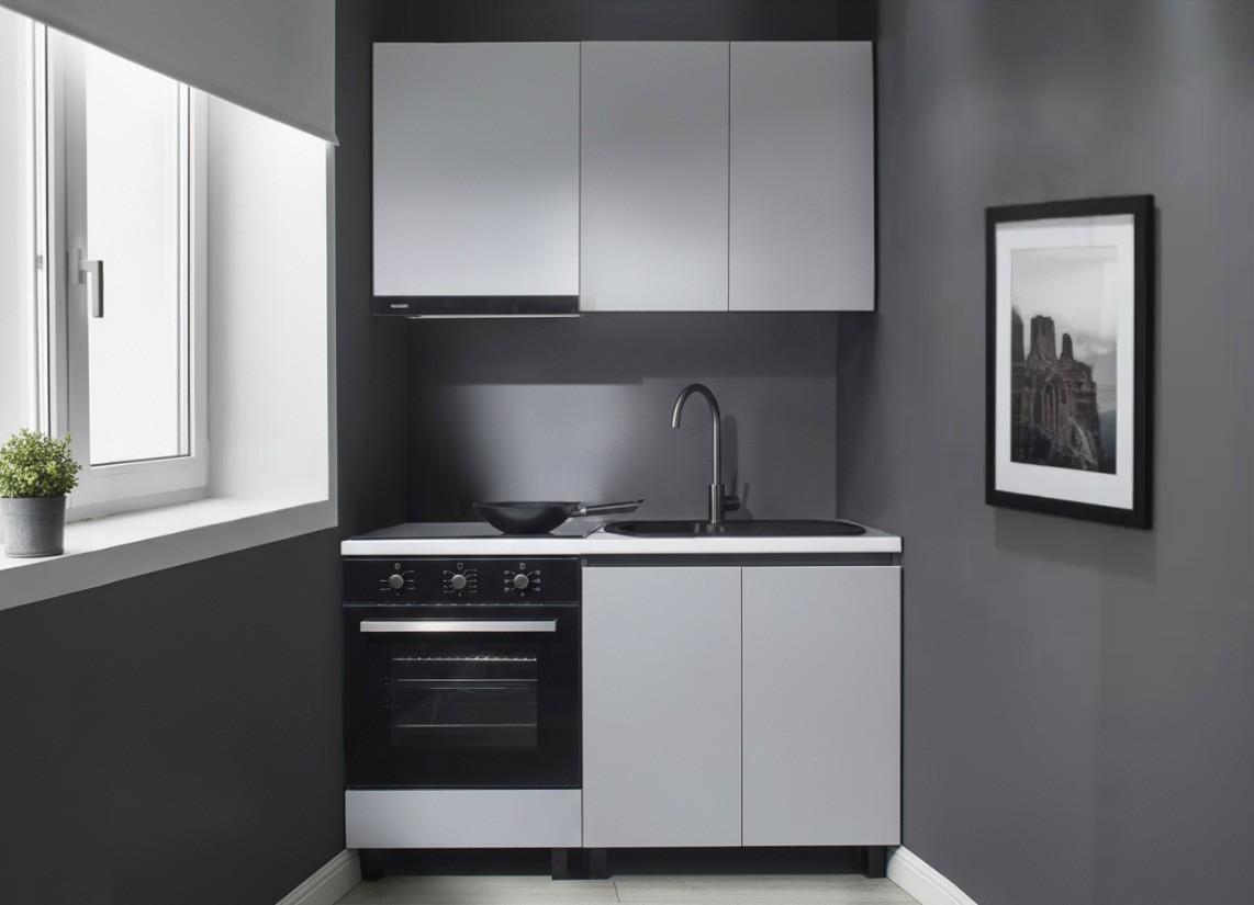 Set mobila bucatarie Ambianta Astra 1.4 m Gri