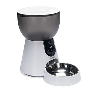 Dozator inteliligent de hrana Beeztees Smart Feeder Cam White 22x36x32 cm