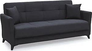 Canapea Trendy Diez 210x80x80 cm Gri Închis