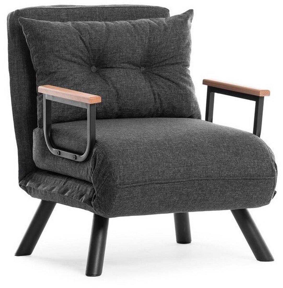 Fotoliu Trendy Sando Single Gri inchis