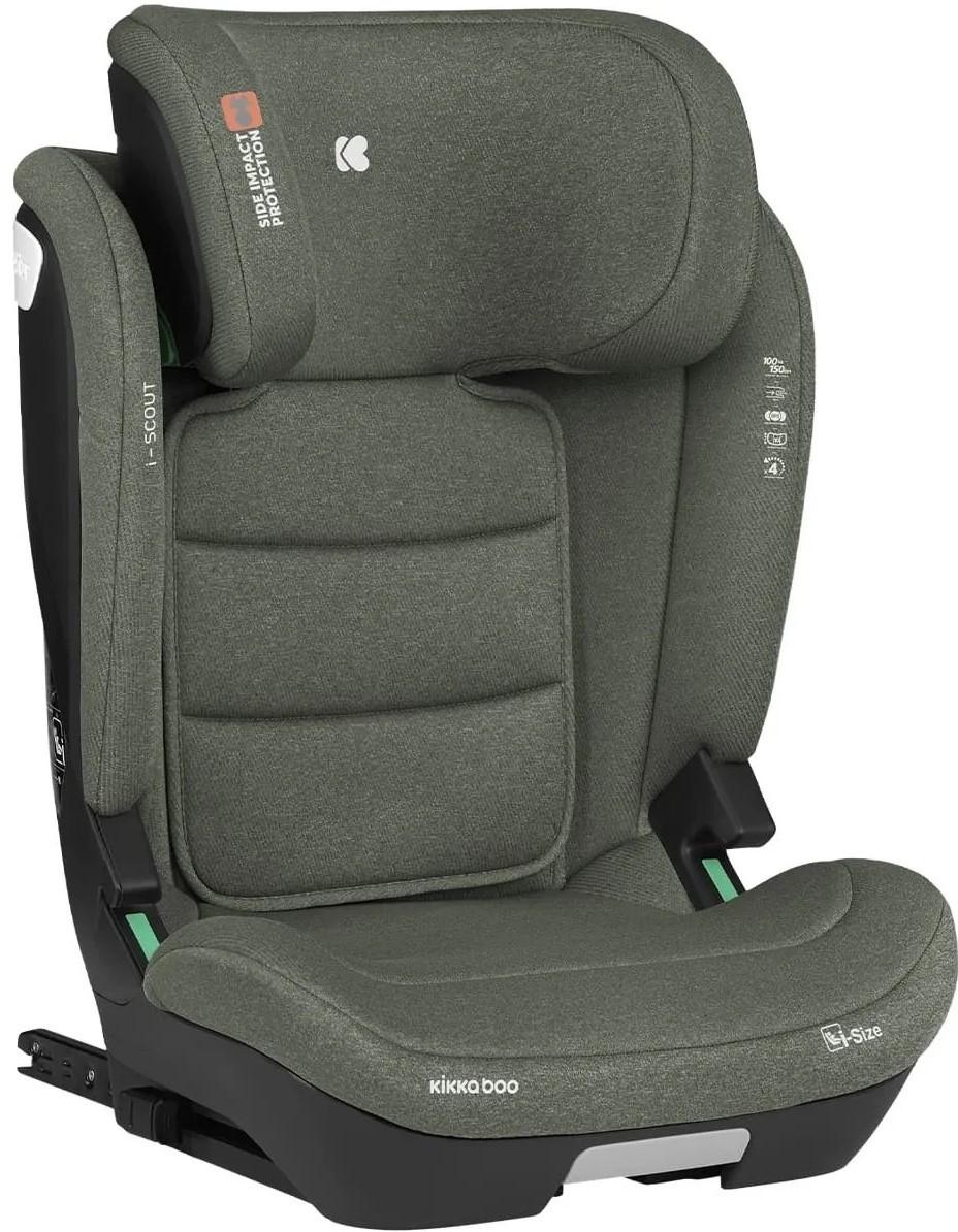 Scaun auto copii Kikka Boo i-Scout Army Green, 100-150 cm