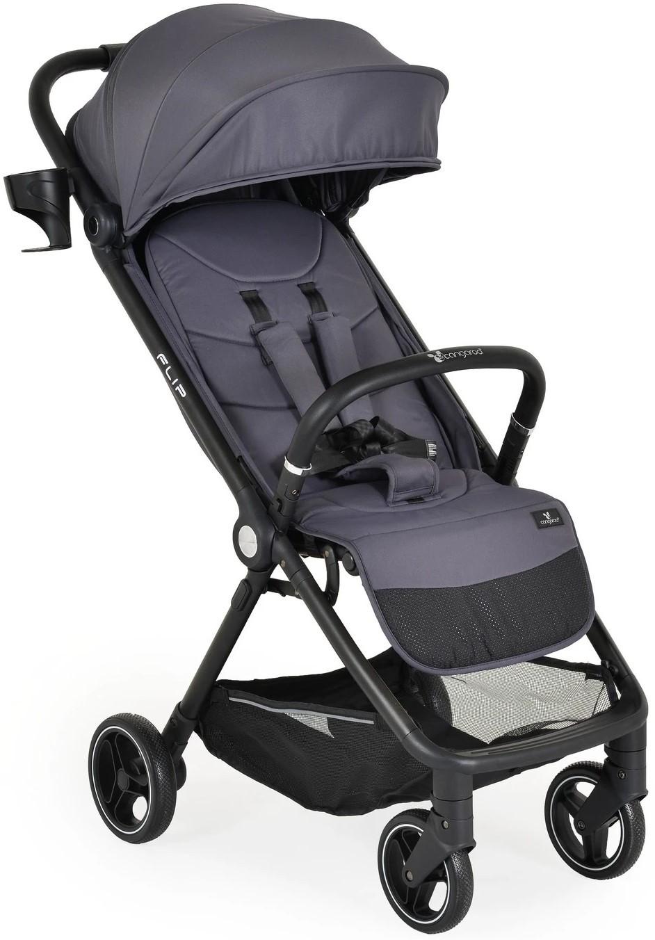 Carucior de plimbare Moni Flip Obsidian Grey