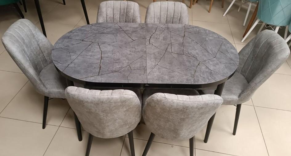 Set de masa si scaune Kelebek ES-761 (6 scaune)