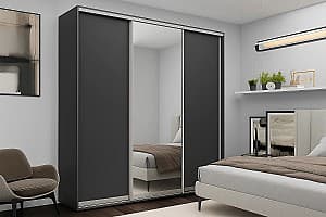 Шкаф-купе Nex Home 1 Зеркало + 2 ДПС Антрацит (Серый)